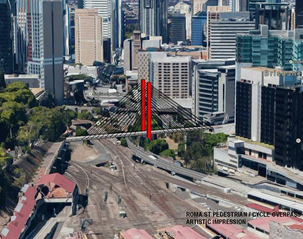 Roma Street Overpass Brisbane North Bug